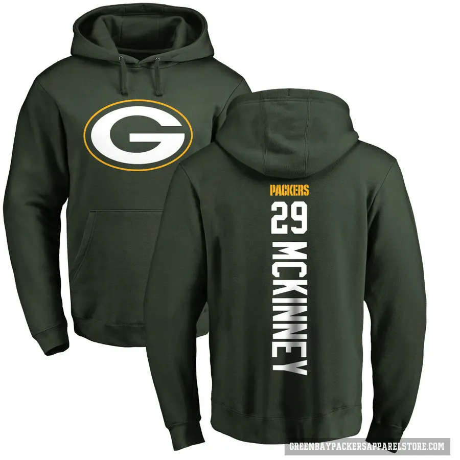 Men's ＃29 Xavier McKinney Green Bay Packers Green Pro Line Backer Pullover Hoodie
