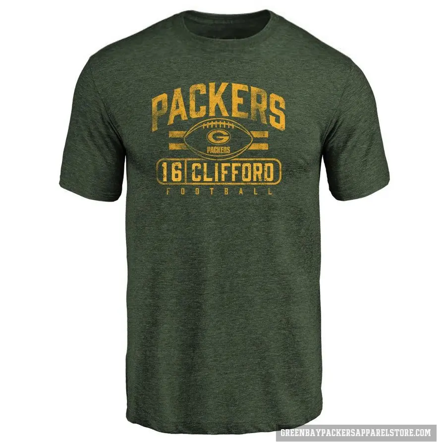 Youth ＃16 Sean Clifford Green Bay Packers Green Flanker T-Shirt