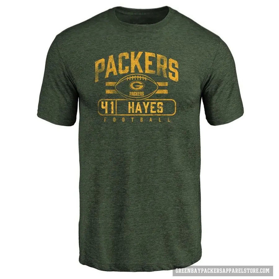 Youth ＃41 Kaleb Hayes Green Bay Packers Green Flanker T-Shirt