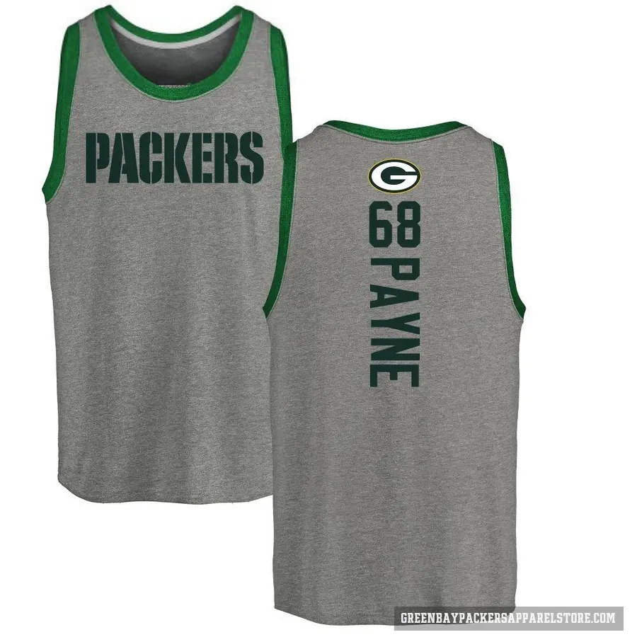 Youth ＃68 Leonard Payne Green Bay Packers Ash Backer Tank Top