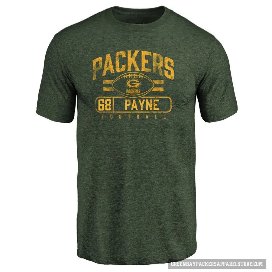 Youth ＃68 Leonard Payne Green Bay Packers Green Flanker T-Shirt